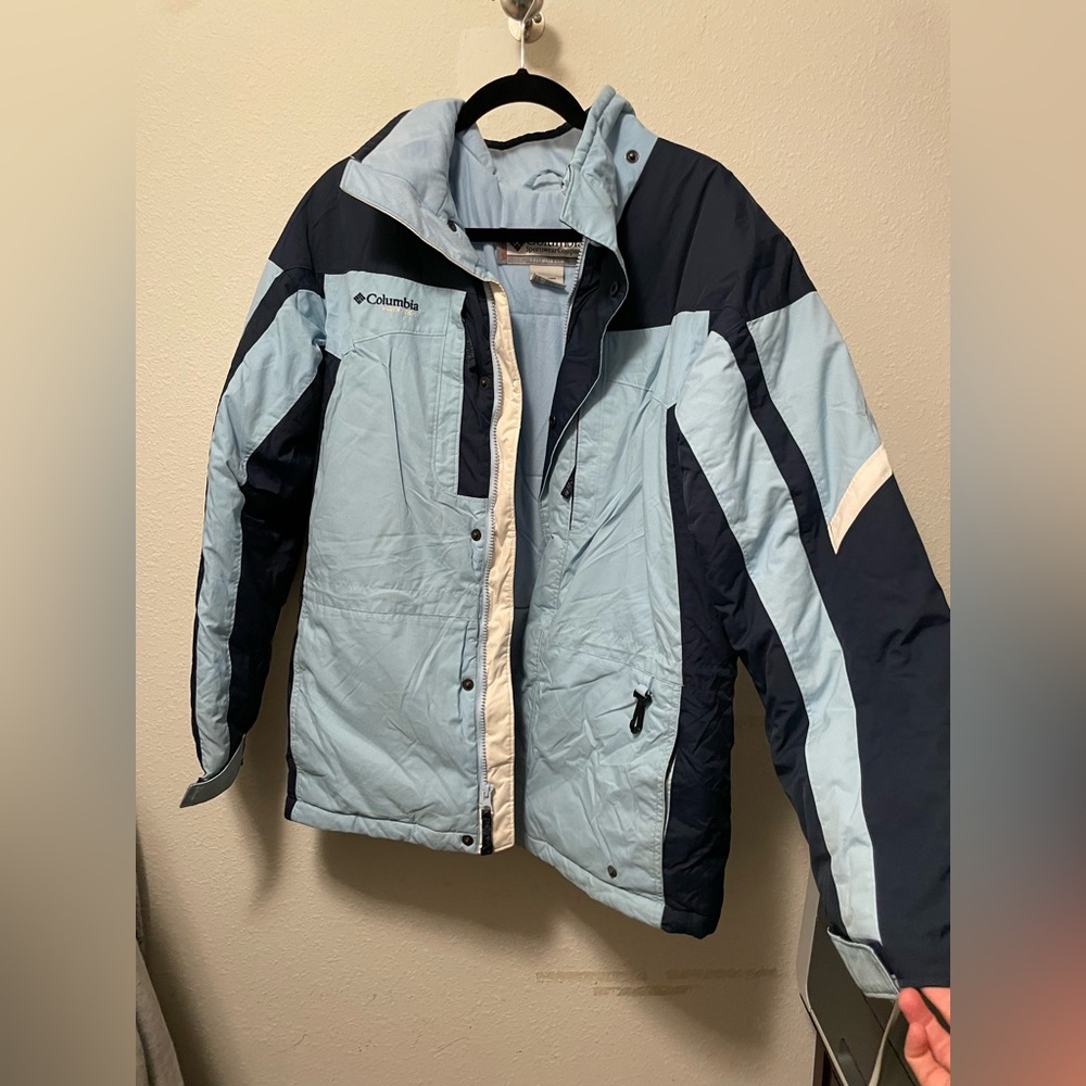 Columbia Vertex Youth 18/20 Light Blue Jacket Winter Coat Waterproof